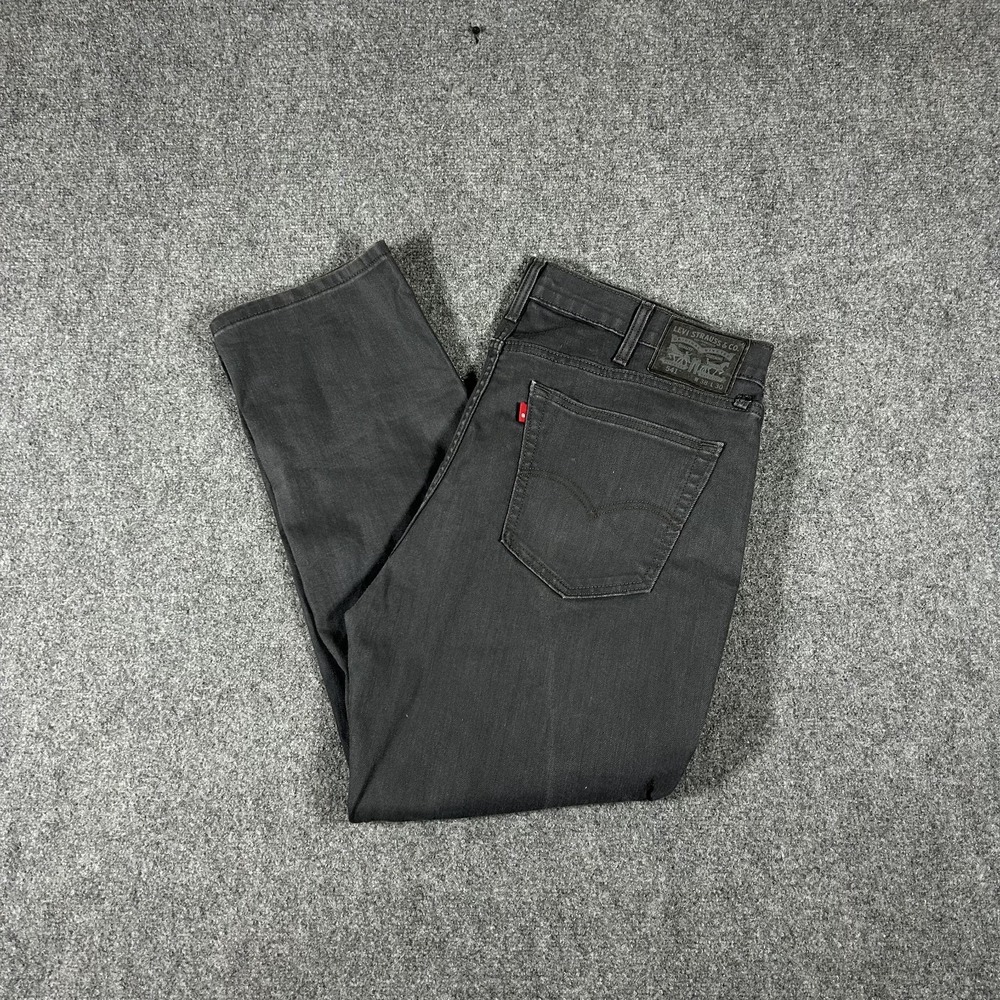 Levi's 541 Athletic Fit Jeans Mens 38x30 Grey Denim Tapered Leg #2684